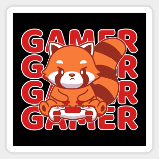 Cute Red Panda Gaming Magnet